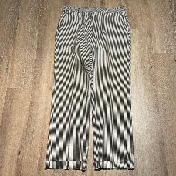 Jos A Bank Mens Seersucker Pants, Wide Leg, Dress Pants, Striped, Casual 34/30 - Picture 1 of 6